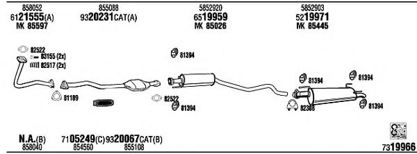 WALKER OP45246B Exhaust System